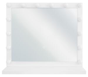 Fehér sminktükör beépített LED világítással 50 x 60 cm BEAUVOIR