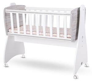 Lorelli First Dreams ringatható bölcső 105x55 - White / Artwood New