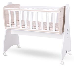 Lorelli First Dreams ringatható bölcső 105x55 - White / Light Oak New