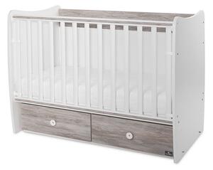 Lorelli Matrix kiságy 60x120 - White Artwood 2Box