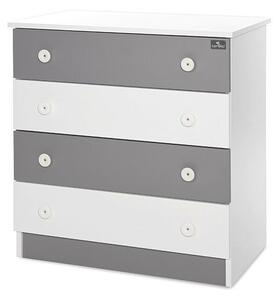 Lorelli Komód - White &amp; Stone Grey