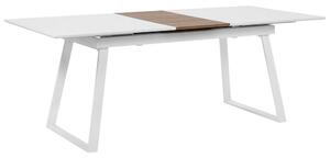 Kihúzható étkezőasztal KALUNA Fehér 160/200 cm 90 cm