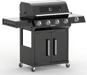 Riwall PRO RGG 41 EXL prémium gázüzemű grillsütő 17 kW, 4+1 gázégővel