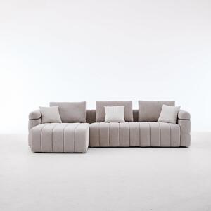 Amato 3 személyes sarokkanapé Beige / Bal