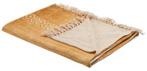 Takaró FIROZABAD Pamut 130 x 180 cm Narancssárga