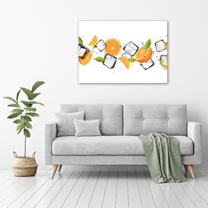 Fali vászonkép Narancs jéggel