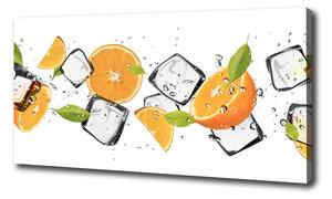 Fali vászonkép Narancs jéggel