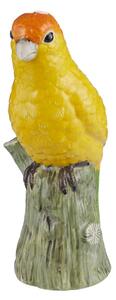 LORA dekor papagáj, sárga 19,5 cm