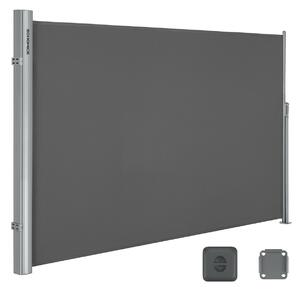 SONGMICS Prémium Oldalsó Napellenző 160 x 400 cm Füstszürke Teraszárnyékoló