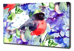 Vászonkép Bird és virágok