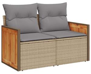 VidaXL Polyrattan Kerti Ülőgarnitúra - 4 részes - Bézs