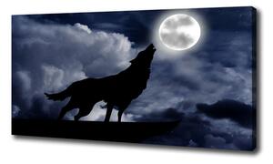 Vászonkép Üvöltő farkas teljes