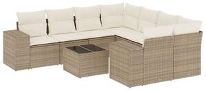 VidaXL Polyrattan Kerti Ülőgarnitúra - 9 részes - Bézs