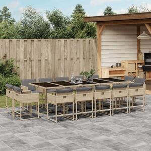 VidaXL Polyrattan Kertbútor Szett - 15 részes