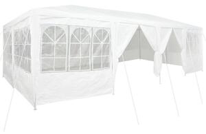 VidaXL Partysátor 12 Oldalfallal 8x4 m, PE, Fehér