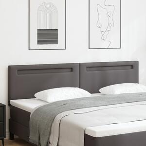 Egyszerű Design Fejtámla Szürke 200 cm Műbőr