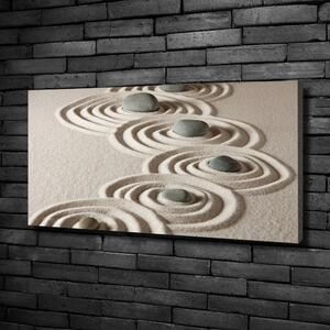 Vászonkép nyomtatás Zen kövek homok