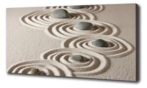 Vászonkép nyomtatás Zen kövek homok