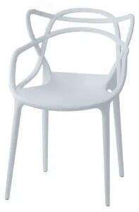 Osztott modern szék – fehér