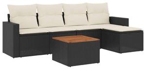 VidaXL Polyrattan Kerti Ülőgarnitúra - 6 részes