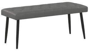 Szürke műbőr ülőpad 104 x 45 cm ESSONNE