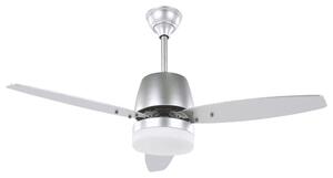 Mennyezeti ventilátor világítással MLAVA Távirányítóval Ezüst
