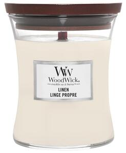 Woodwick közepes illatú gyertya, vászon
