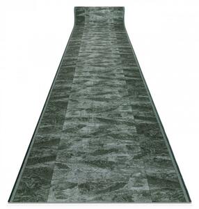 Marble zöld futószőnyeg egyedi méretű, szegett 67x100 cm zöld