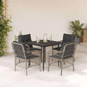 VidaXL Polyrattan Kerti Étkezőgarnitúra - 5 részes