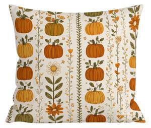 Flanel párnahuzat PUMPKIN LINES 45x45 cm, színes