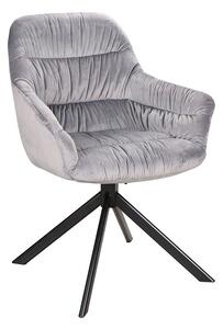 Astoria II Velvet étkező szék, szürke