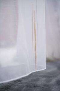 Tetra sablé készfüggöny elszórtan beige mintával 140x250 fehér