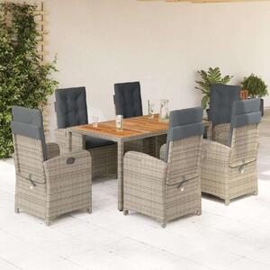 VidaXL Polyrattan Kerti Étkezőgarnitúra - 7 Fős