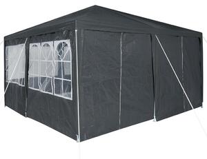 VidaXL Parti Sátor 8 Oldalfallal 4x4 m, PE, Antracit
