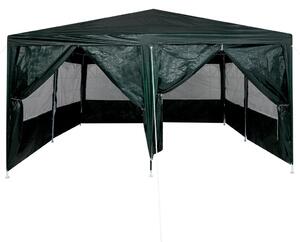 VidaXL Parti Sátor 8 Oldallal 4x4 m, PE, Zöld