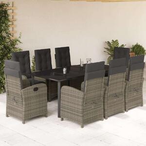 VidaXL Polyrattan Kerti Étkezőgarnitúra - 8 Fő