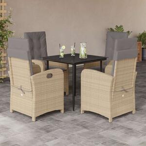 VidaXL Polyrattan Kerti Étkezőgarnitúra - 5 Fős