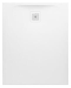 Zuhanytálca négyszögletes Laufen Laufen Pro 100x80 cm öntött márvány fehér H2109510000001