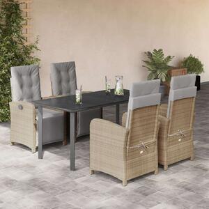 VidaXL Polyrattan Kerti Étkezőgarnitúra - 5 Fős