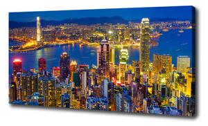 Vászonfotó Hong kong éjjel