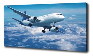 Vászonkép falra Plane a felhők