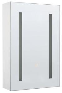Fürdőszobai tükrös faliszekrény LED CAMERON 40 cm 60 cm Fehér