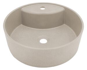 Laveo Cliff, gránit munkalap mosdó 430x430x142 mm, bézs, LAV-VGC1410T