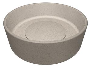 Laveo Perl, gránit munkalap mosdó 360x360x115 mm, bézs, LAV-VGP1410T
