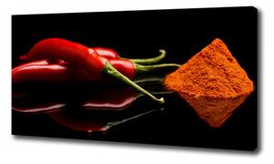 Feszített vászonkép Chilli és cayenne