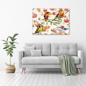Fali vászonkép Tűlevelűek és a madarak
