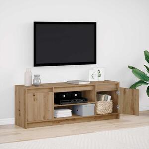 TV Szekrény LED világítással Artisan Tölgy 139,5x34x50 cm, Műszakilag Készült Fából