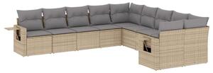VidaXL Polyrattan Kerti Ülőgarnitúra - 10 részes - Bézs