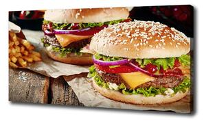 Feszített vászonkép Hamburger