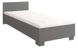 Egyszemélyes ágy 90 cm Oleg II (fehér + szürke)